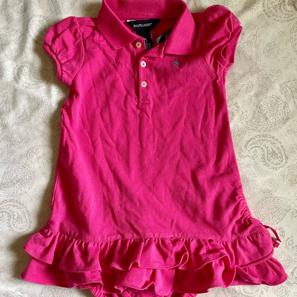 Pink dress and bloomers set, 18mo, NWT